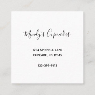 Ein Pokal voller Süße Quadratische Visitenkarte