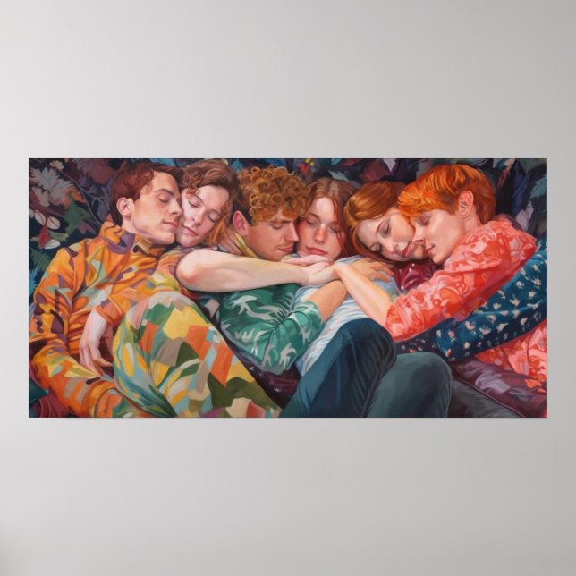 Ein Poly-Pajama-Welpenstapel Poster (Vorne)