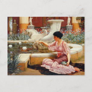 Ein Pompejanischer Garten - Godward Postkarte