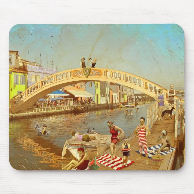 Ein Ponte dos Carcavelos. Aveiro (Portugal) Mousepad (Vorne)