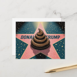 Ein Poo auf einem Stern Postkarte