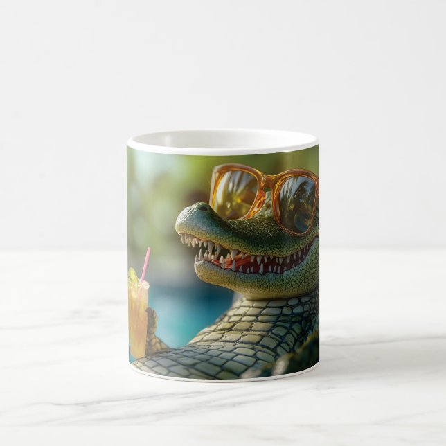 Ein Poolside-Cocktail für den Musiker Kaffeetasse (Mittel)