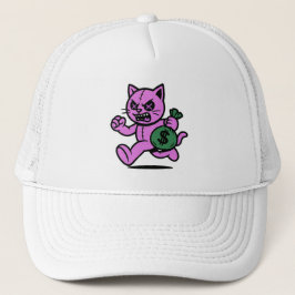 Ein POP-CAT-DIEB Hoodie Denim-Jacke Truckerhut Truckerkappe