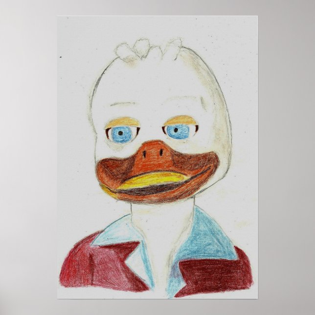 Ein Portrait Howards der Ente Poster (Vorne)