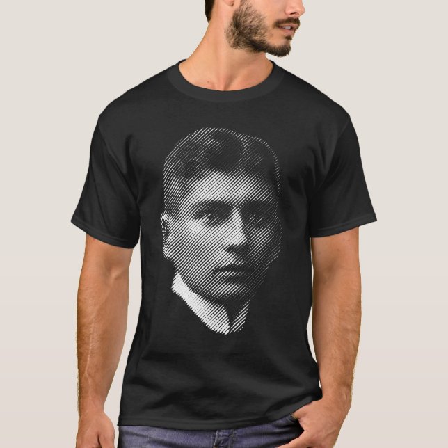 Ein Porträt des Verfassers Franz Kafka T-Shirt (Vorderseite)