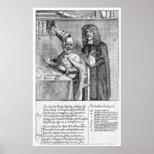 Ein Portrayal von Titus Oates Poster (Vorne)