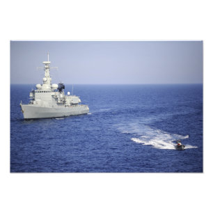 Ein portugiesisches Marineteam in einem Fotodruck