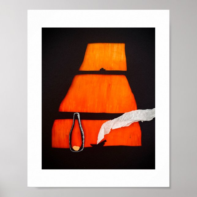 Ein Poster "Orange Wine" von A Cosmic Wingspan (Vorne)