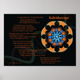 Ein prächtiges Kaleidoskop Poster