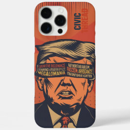 Ein Präsident, der von mentalen Fragen geblendet w iPhone 16 Pro Max Hülle