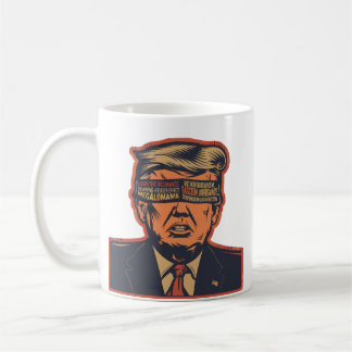Ein Präsident, der von mentalen Fragen geblendet w Kaffeetasse