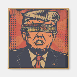 Ein Präsident, der von mentalen Fragen geblendet w Magnet