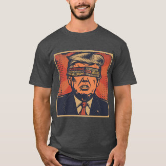 Ein Präsident, der von mentalen Fragen geblendet w T-Shirt