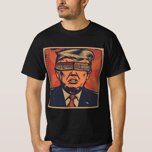 Ein Präsident, der von mentalen Fragen geblendet w T-Shirt (Vorderseite)
