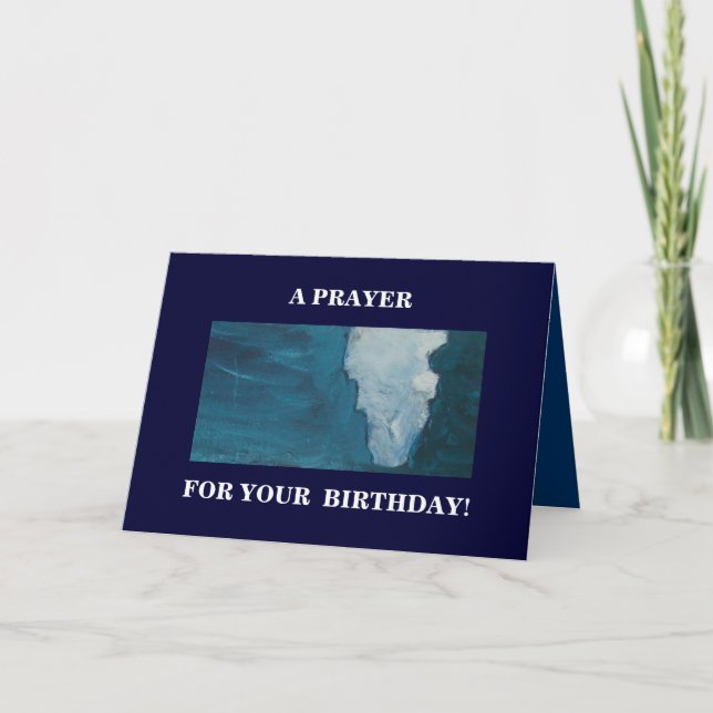 EIN PRAYER FÜR IHREN GEBURTSTAG KARTE (Vorderseite)