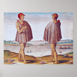 Ein Priester von Secoton in Virginia Poster
