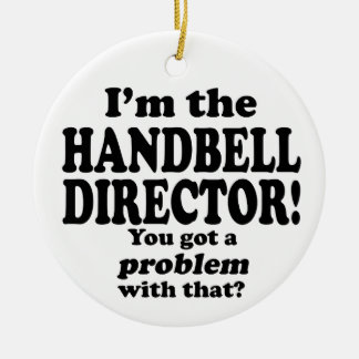 Ein Problem damit got, Handbell Director Keramikornament