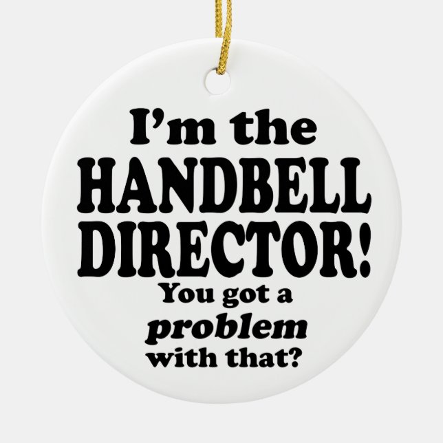 Ein Problem damit got, Handbell Director Keramikornament (Vorne)