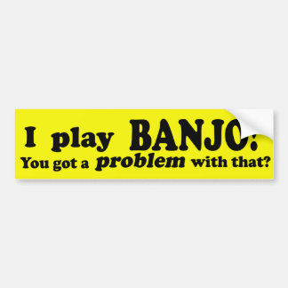 Ein Problem mit diesem Banjo got Autoaufkleber