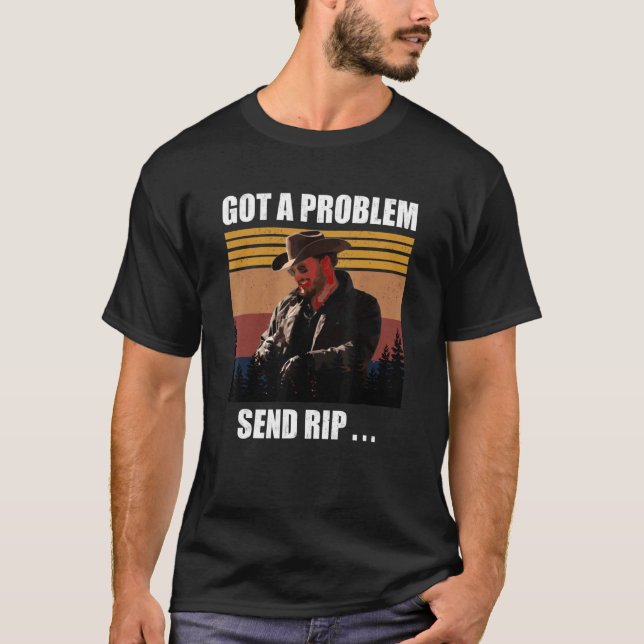 Ein Problem senden, Rip senden, Gelbstein got T-Shirt (Vorderseite)