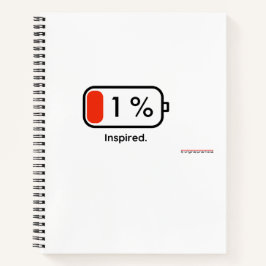 Ein Prozent Inspiriert - Notebook Notizbuch