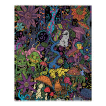 Ein psychedelisches Posterdesign