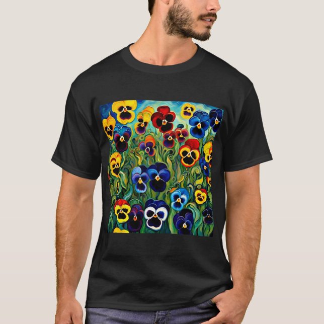 Ein Publikum von Stiefmütterchen T-Shirt (Vorderseite)