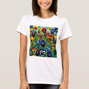 Ein Publikum von Stiefmütterchen T-Shirt