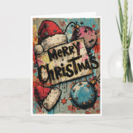 Ein Punk-Weihnachtskarte Karte