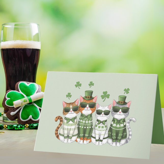 Ein purer St. Patrick's Day Karte (The purr-fect card for St. Patrick's Day!)