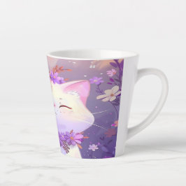 Ein purpurer Schluck Milchtasse