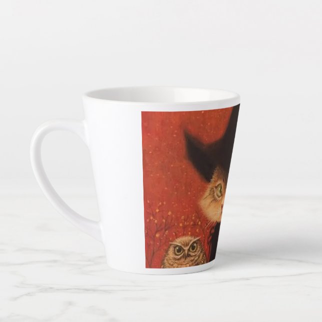 Ein purpurer Schluck Milchtasse (Links)