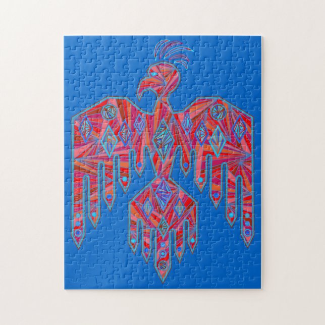 Ein Puzzle-Spiel Ureinwohner-Thunderbirds Puzzle (Vertikal)