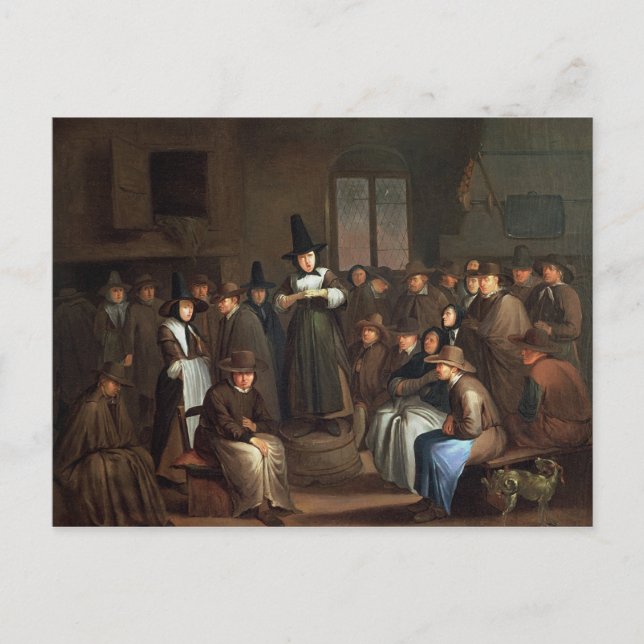 Ein Quäker-Treffen Postkarte (Vorderseite)