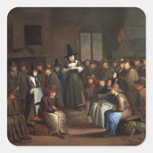 Ein Quakertreffen Quadratischer Aufkleber