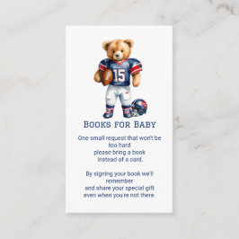 Ein Quarterback über die Art und Weise, wie Bücher Begleitkarte