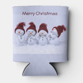 Ein Quartett der Schneemänner Dosenkühler