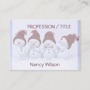 Ein Quartett der Schneemänner Visitenkarte