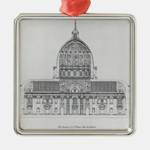 Ein Querschnitt von St Peter, Rom Ornament Aus Metall