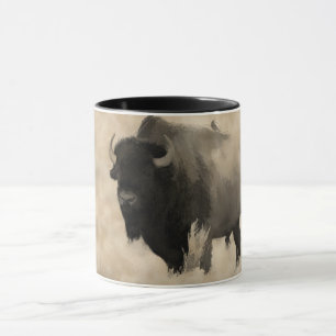 "Ein Rad anhalten" - Bison-lovers Design Tasse