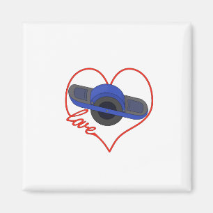 Ein Rad einer Liebe Magnet