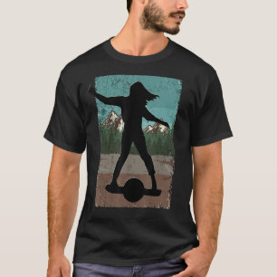 Ein-Rad-Girl-Besitzer schwimmen Leben Onewheel Ska T-Shirt