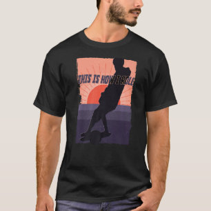 Ein Rad ist, wie ich Rollschuh-Leben Skateboard T-Shirt