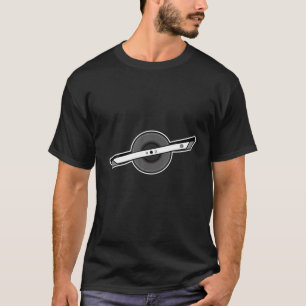 Ein Rad Minimalistische Einrad-Weiß-Ausführung. T-Shirt