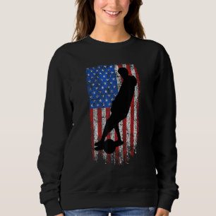 Ein Rad US-Flagge Ein Rad Skateboard Float Ameri Sweatshirt
