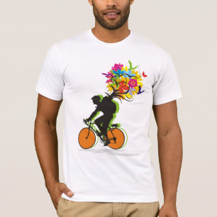 Ein Radfahrersatz der Natur T-Shirt