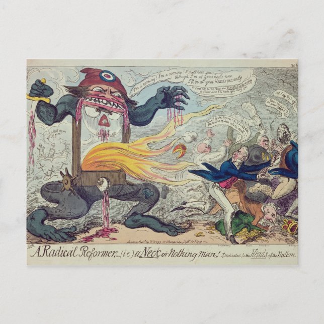 Ein Radikalreformer, ein Nacken oder Nichts Mensch Postkarte (Vorderseite)