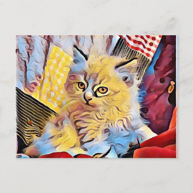 Ein Ragdoll Kätzchen Postkarte (Vorderseite)