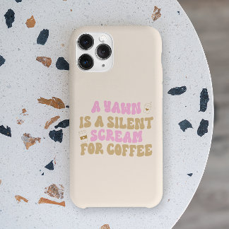Ein Rasen ist ein leiser Schrei für Kaffee Funny P Case-Mate iPhone Hülle