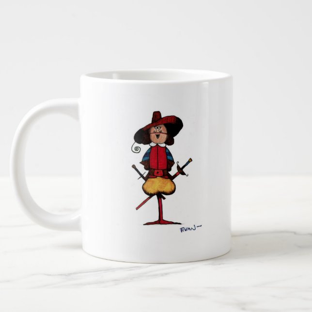 Ein rauer Swashbuckler Jumbo-Tasse (Links)